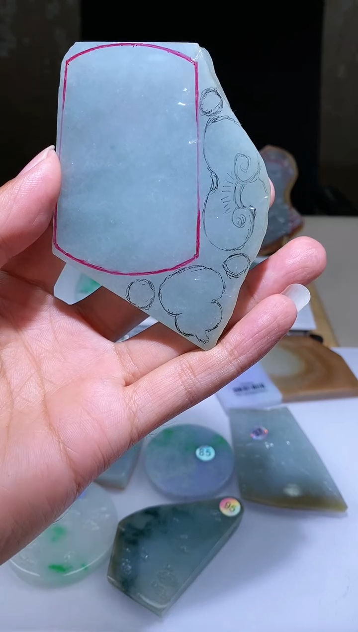 未镶嵌定制翡翠翡翠102004