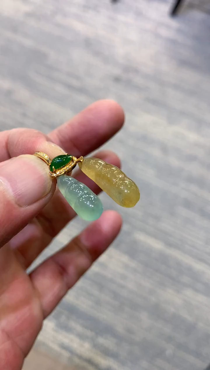 颈饰未镶嵌翡翠天然A货翡翠