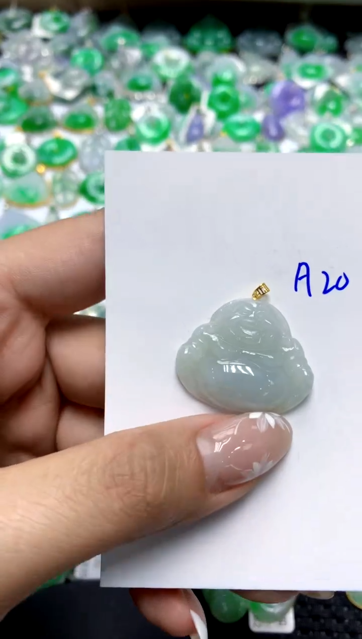 【闪购商品】翡翠颈饰18K金镶嵌1111111111111