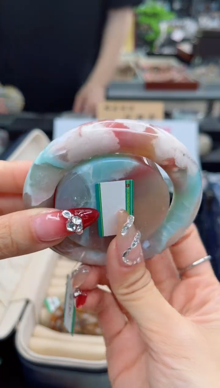 【闪购商品】石英质玉手镯未镶嵌53圈口（赠品镯心）602