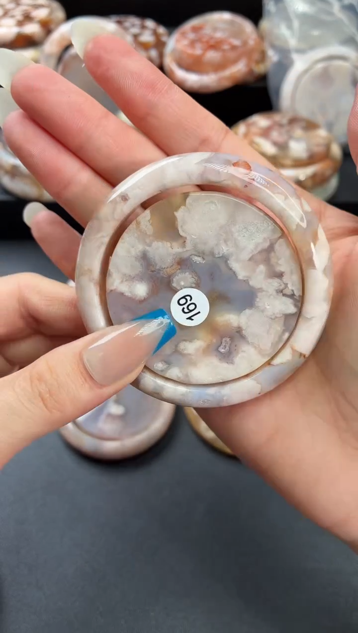 手镯玛瑙/玉髓未镶嵌石英质玉53圈53/54带(赠送镯心)