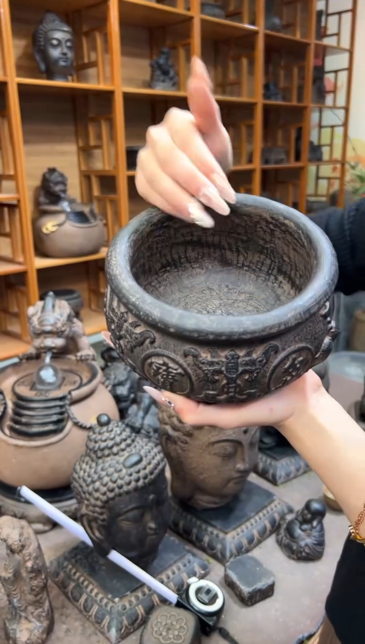 陶土【火山泥】聚宝盆