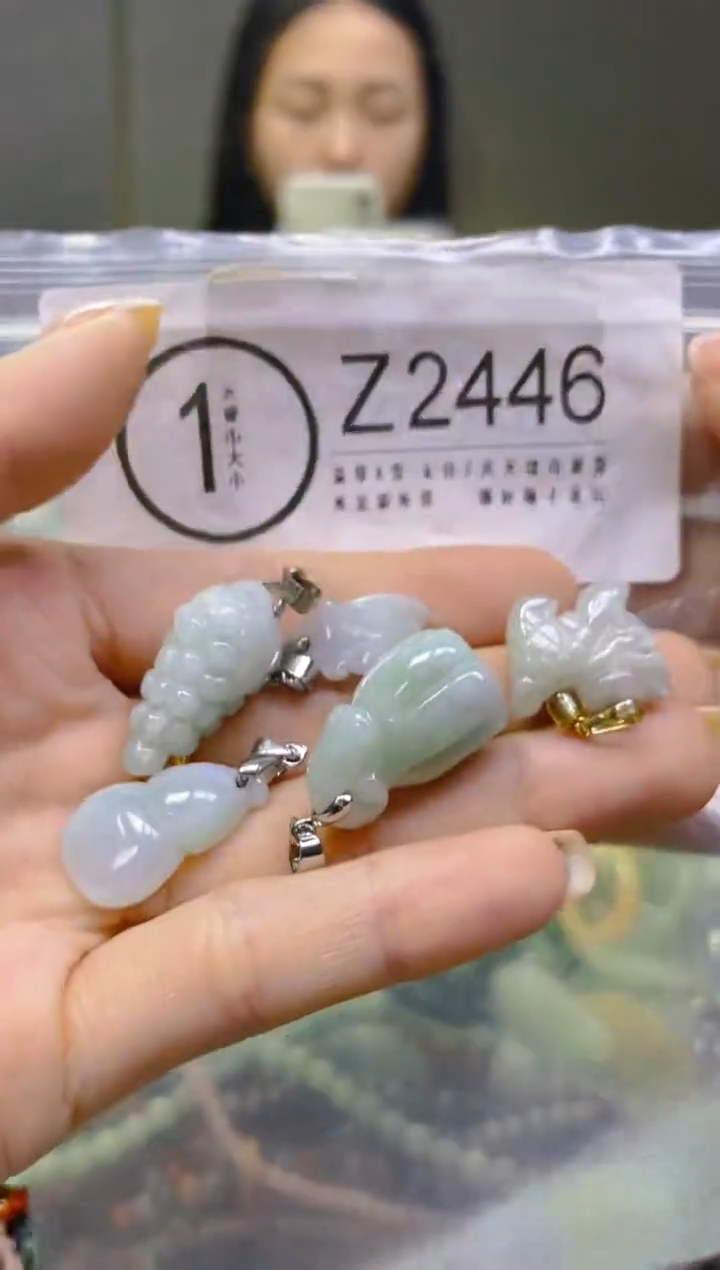 翡翠未镶嵌颈饰/Z/翡翠A货一图一物