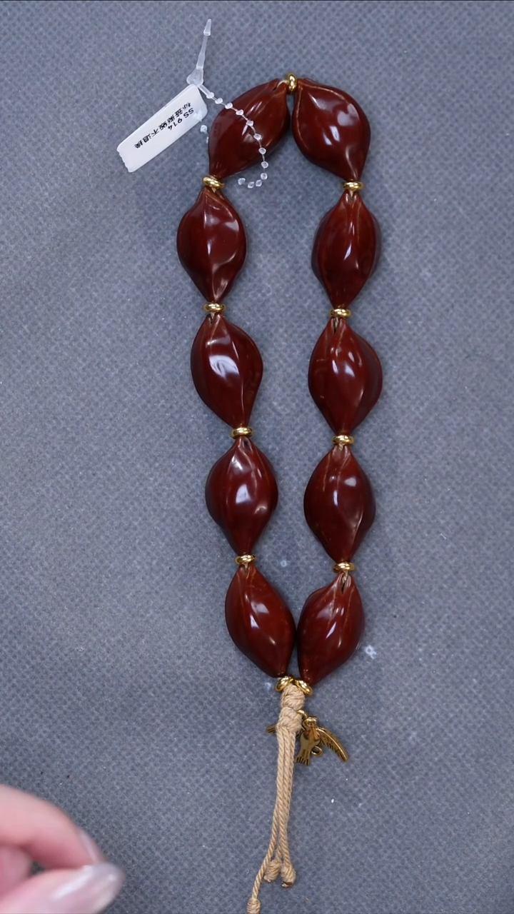 橄榄核吊坠17铁素手持