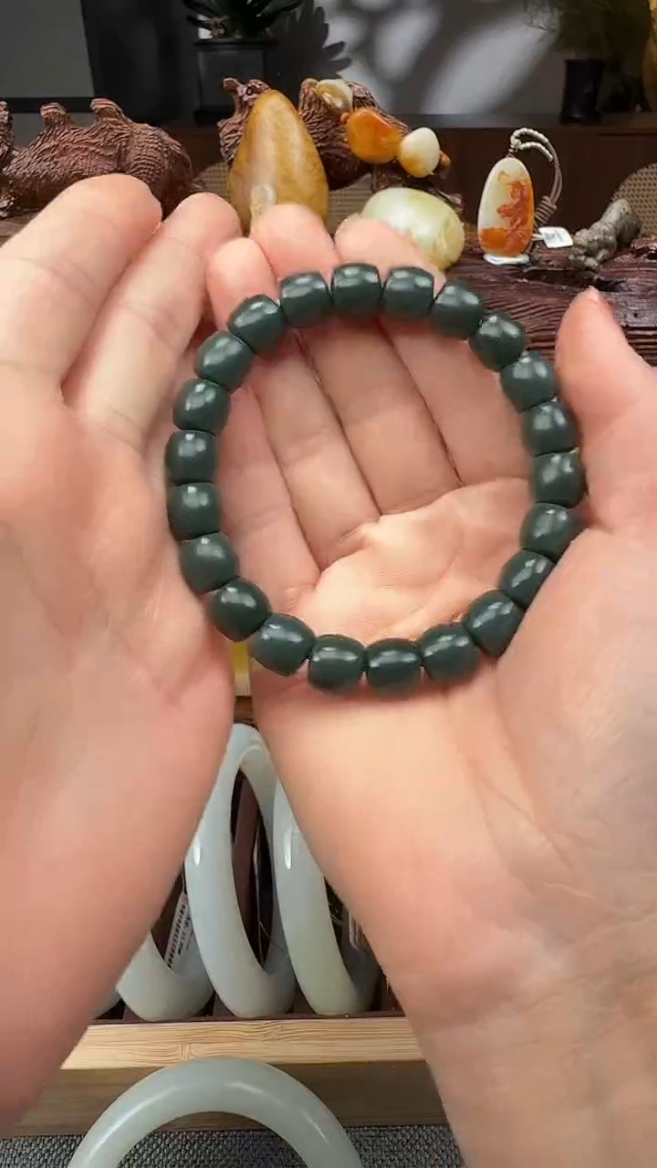 吊坠(不含链)未镶嵌和田玉手串