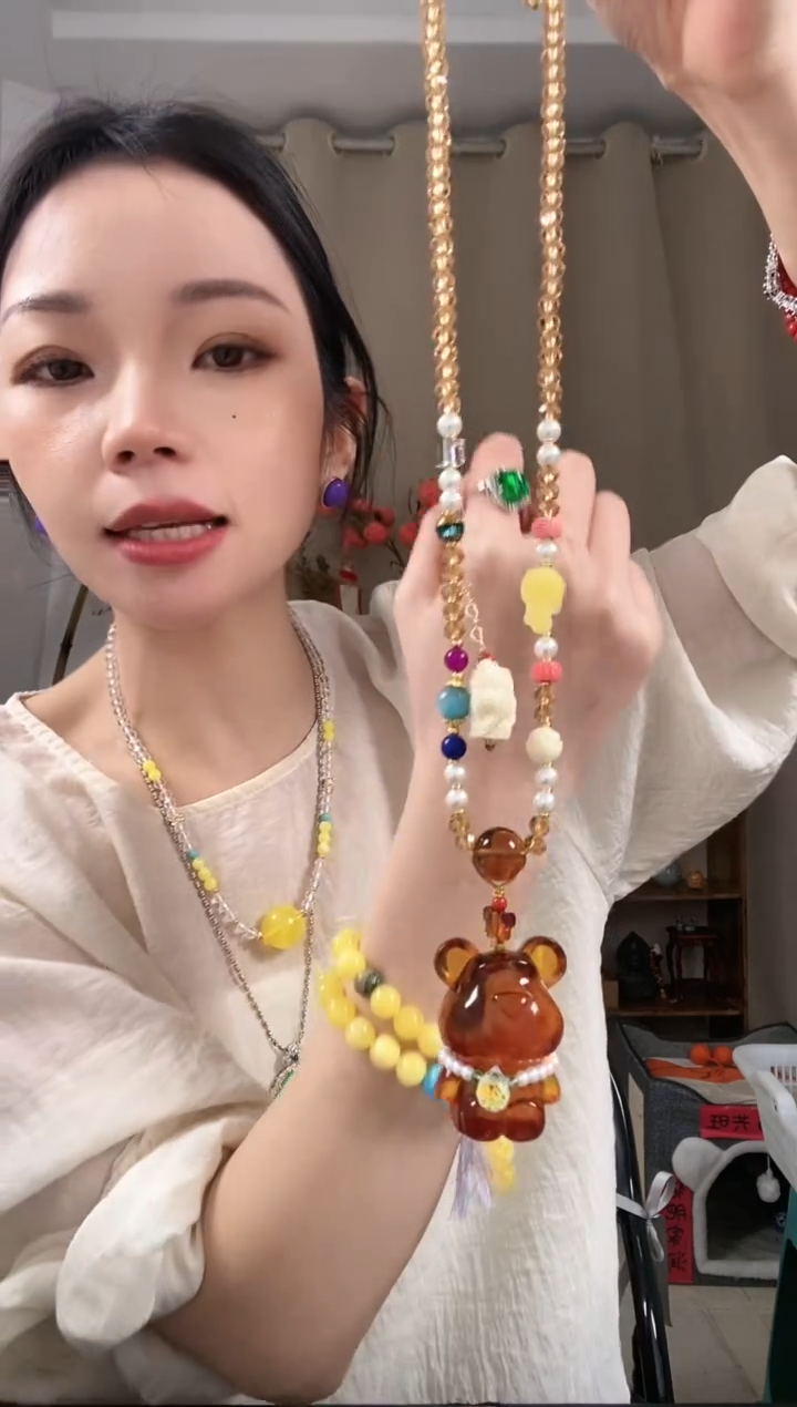 【闪购商品】琥珀颈饰未镶嵌E539EEEEE