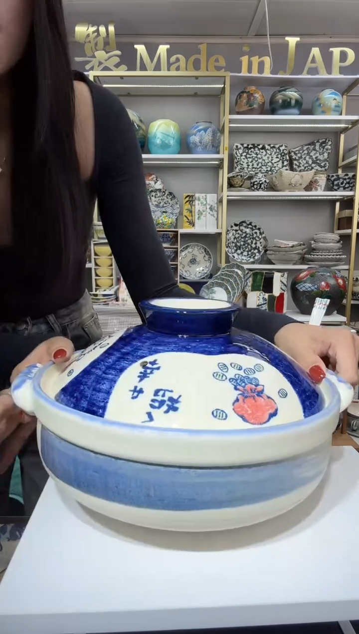 瓷万古烧8号土锅2.8L(2-3人)