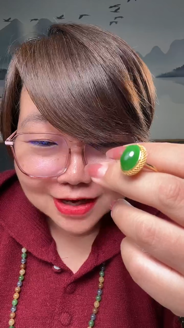 【闪购商品】和田玉戒指银S925镶嵌A1