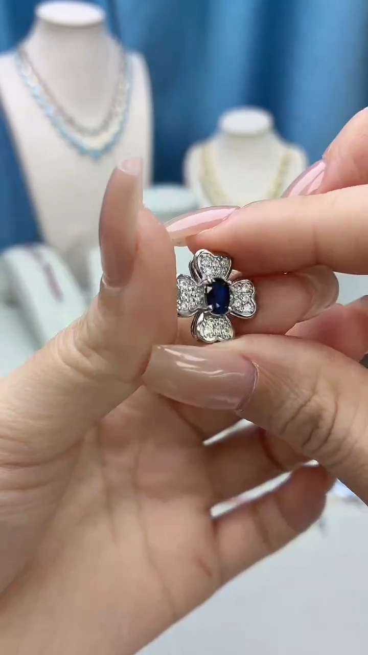 吊坠(不含链)蓝宝石银S925镶嵌277BJ1209产品一个（多样性）