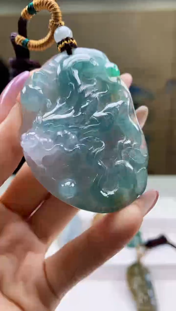 定制翡翠未镶嵌4898ty-毛货挂件