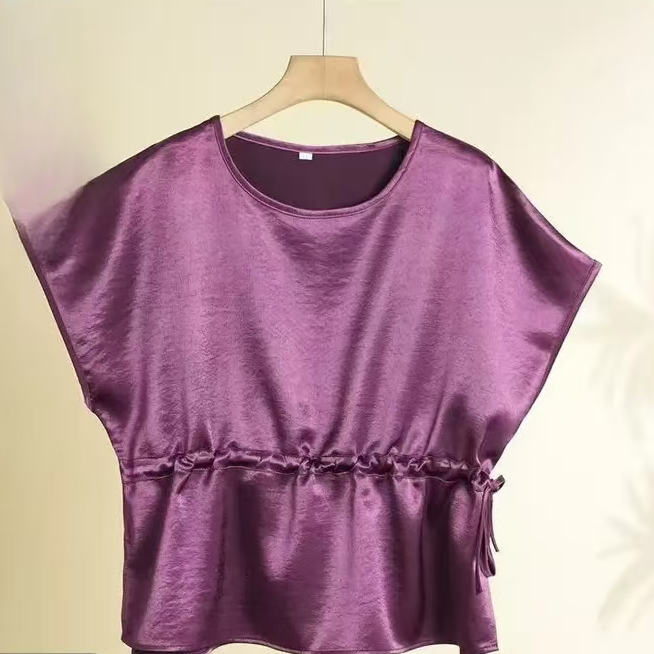 1666颜夏女士简约气质舒适女款春夏宽松设计师小上衣