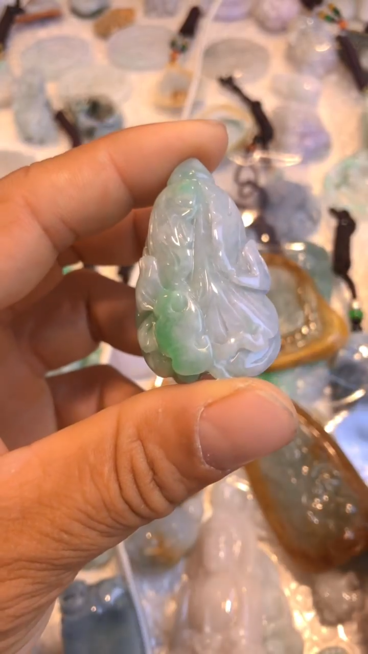 【闪购商品】翡翠吊坠(不含链)未镶嵌百财