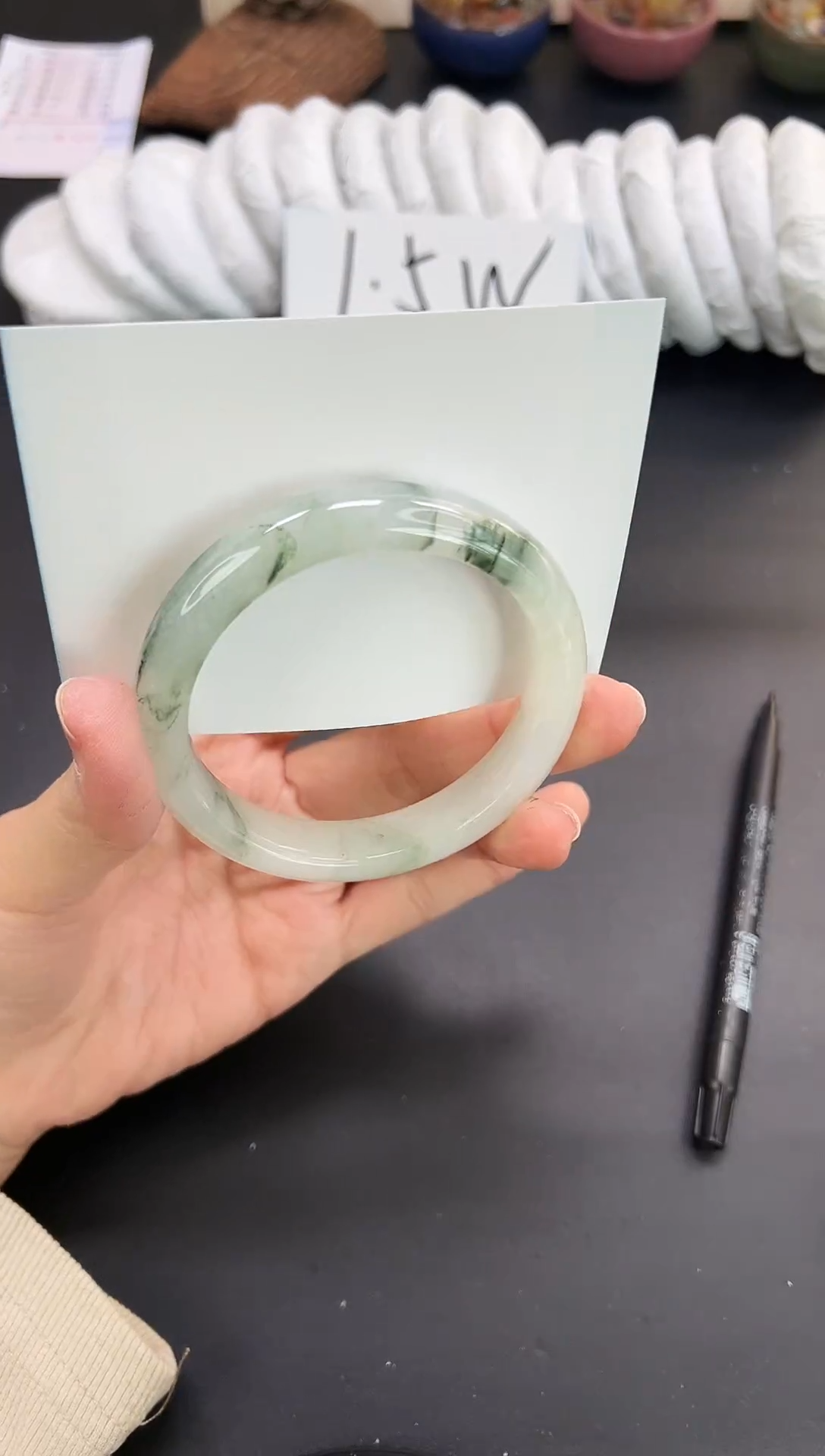 未镶嵌手镯石英质玉A230-57`58