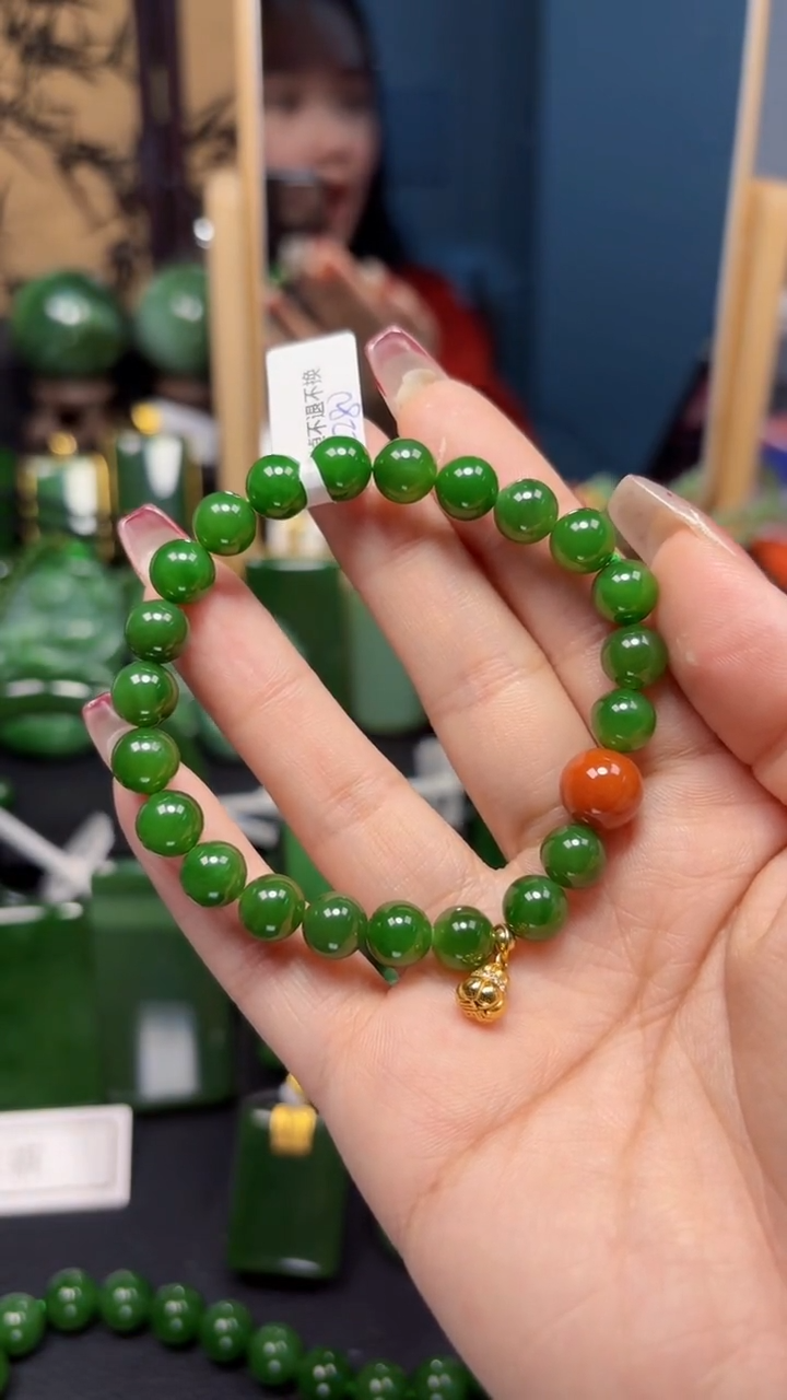 【闪购商品】和田玉（碧玉）手串未镶嵌1