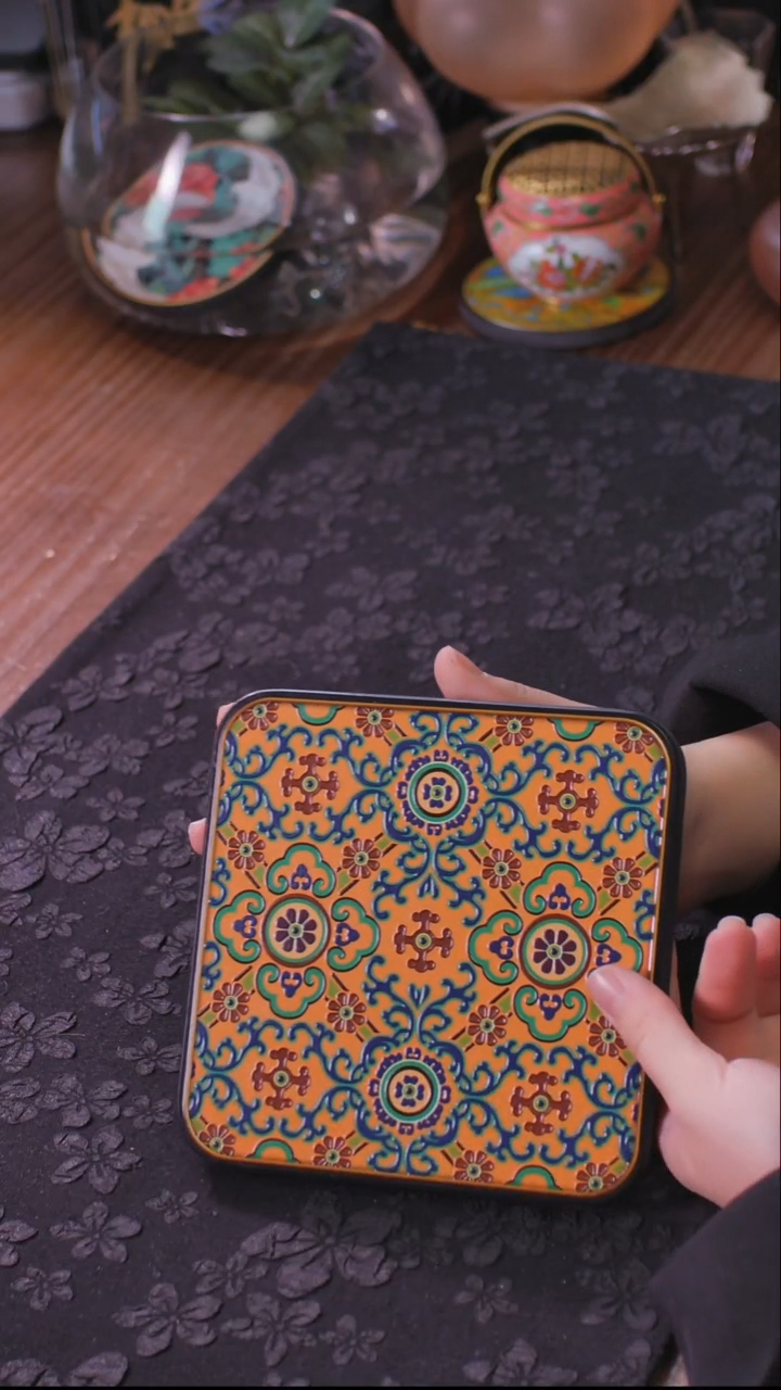 壹藏贰宝如意纹图案大垫子一片