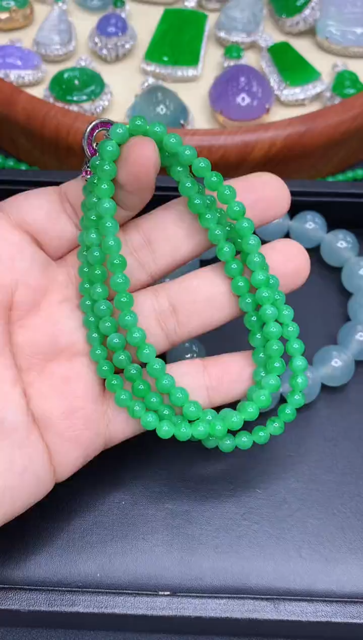 颈饰未镶嵌翡翠588-中国好珍宝