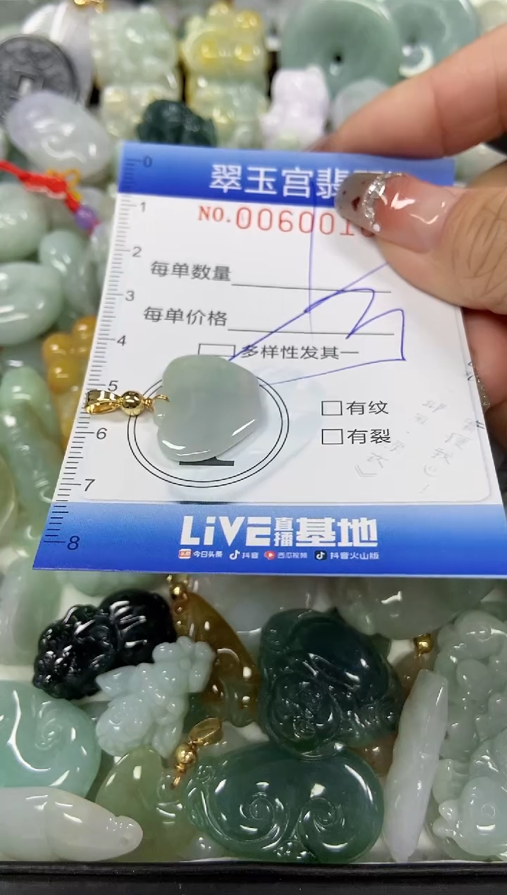 【闪购商品】翡翠颈饰未镶嵌闪购商品60016多样性发其一