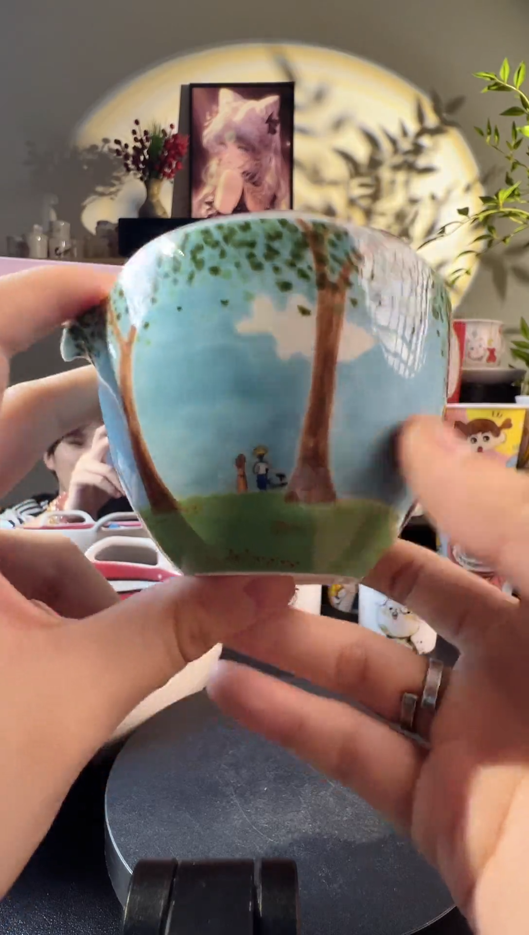 【闪购商品】摆件纯手工手绘陶瓷小杯杯