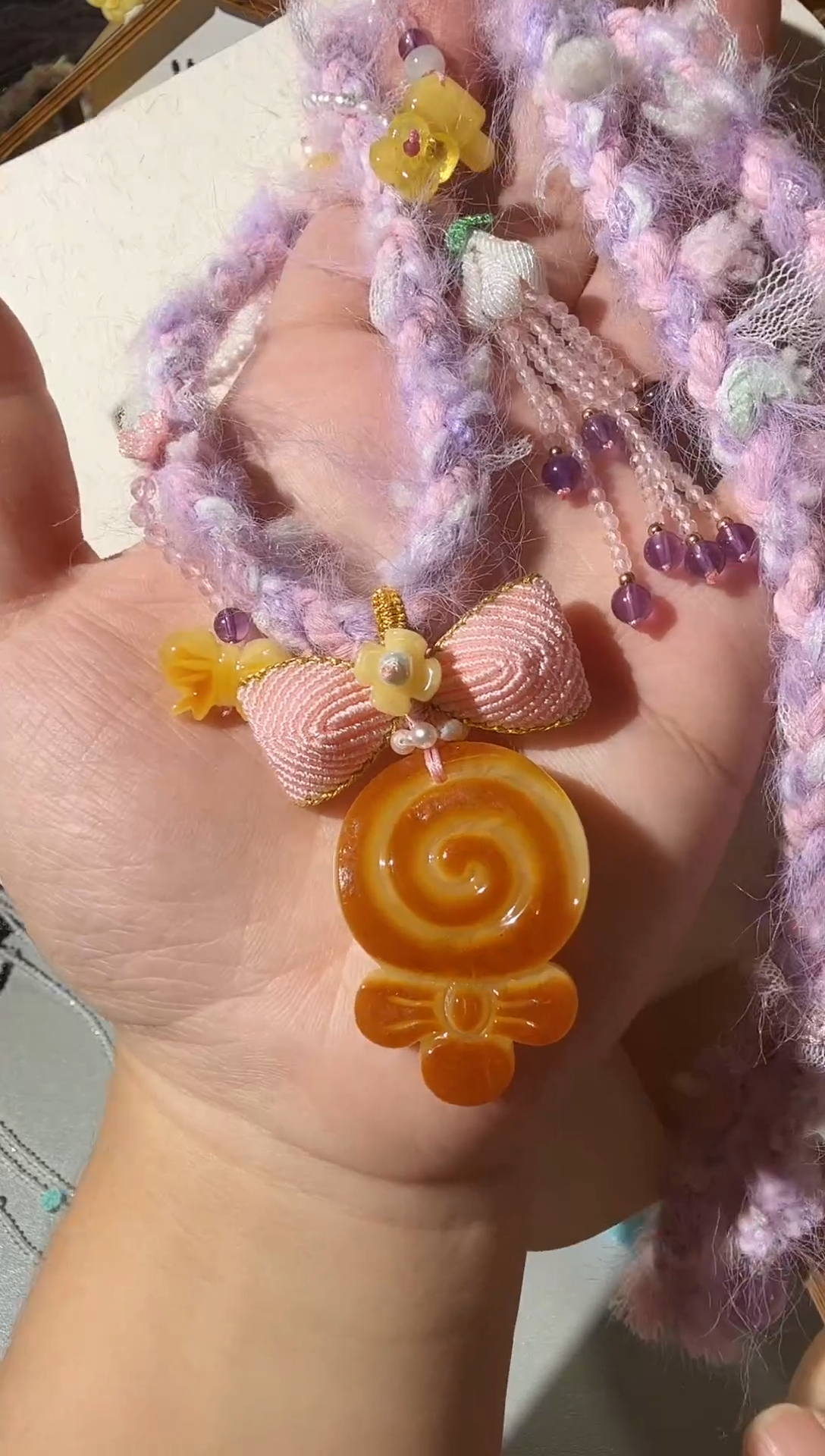 蜜蜡项链未镶嵌喵****v蜜蜡项链