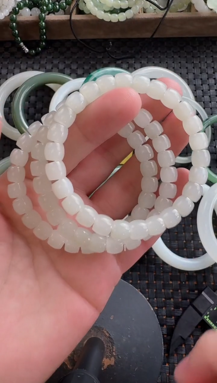 颈饰未镶嵌和田玉8*7直切多样性拍一发一