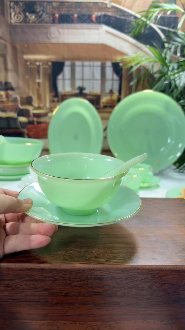 【闪购商品】...  玉瓷碗碟勺各6个