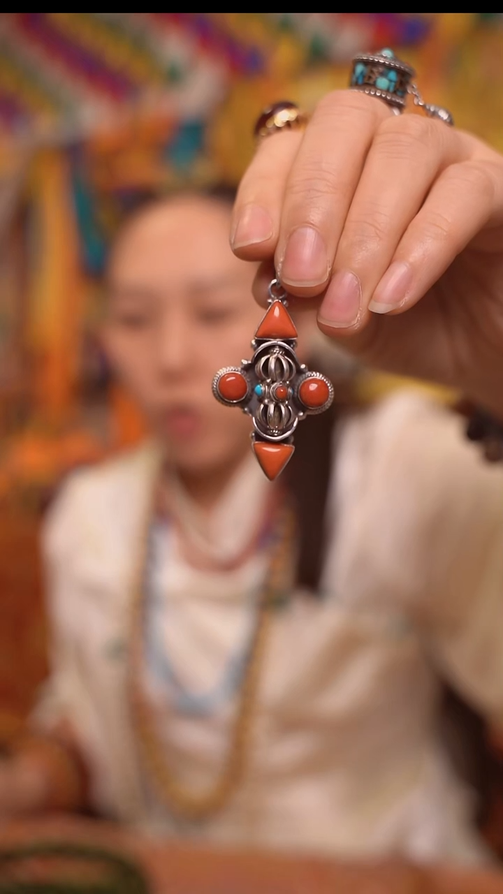 吊坠101304唐卡配件，青海发货