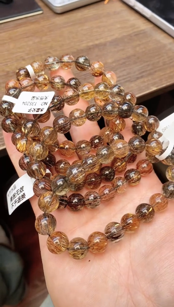 【闪购商品】水晶手串未镶嵌11 黑金超 10mm 多样性发其一