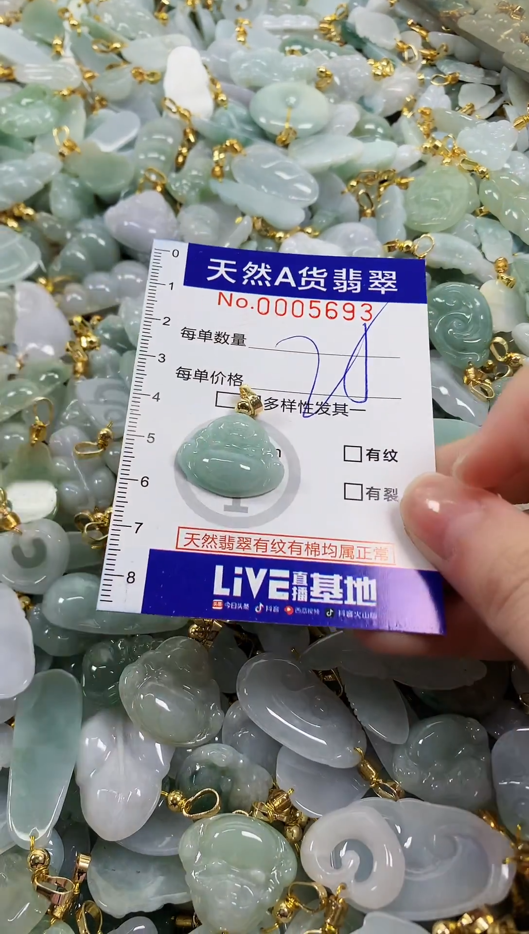 颈饰未镶嵌翡翠天然a货翡翠