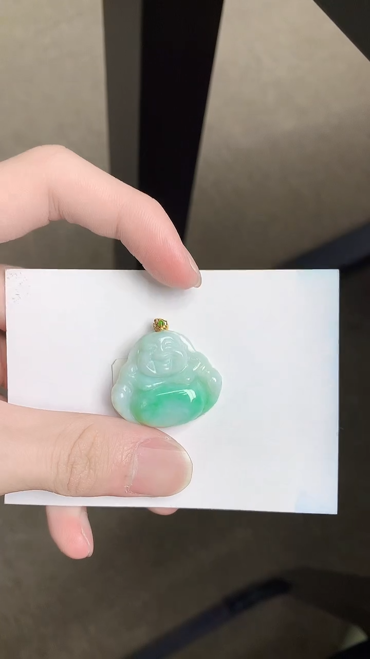 【闪购商品】翡翠颈饰18K金镶嵌54345345453