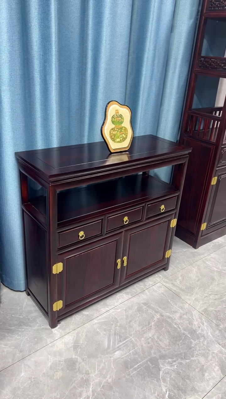 【闪购商品】黑酸枝木类家具储物柜