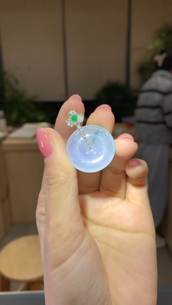 【闪购商品】翡翠颈饰18K金镶嵌|不退不换