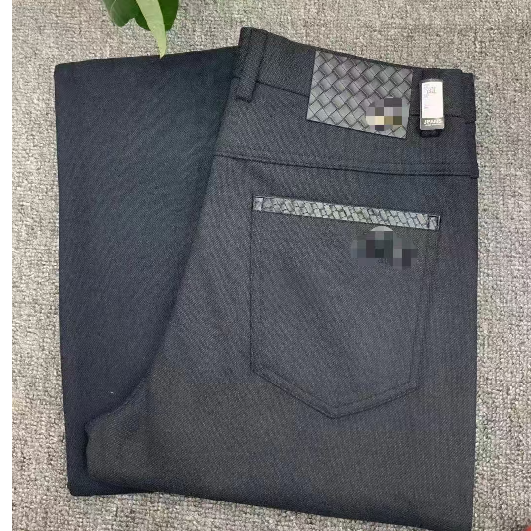 牛仔裤休闲裤男士商务时尚黑色蓝色轻奢直筒百搭夏季薄款修身1252