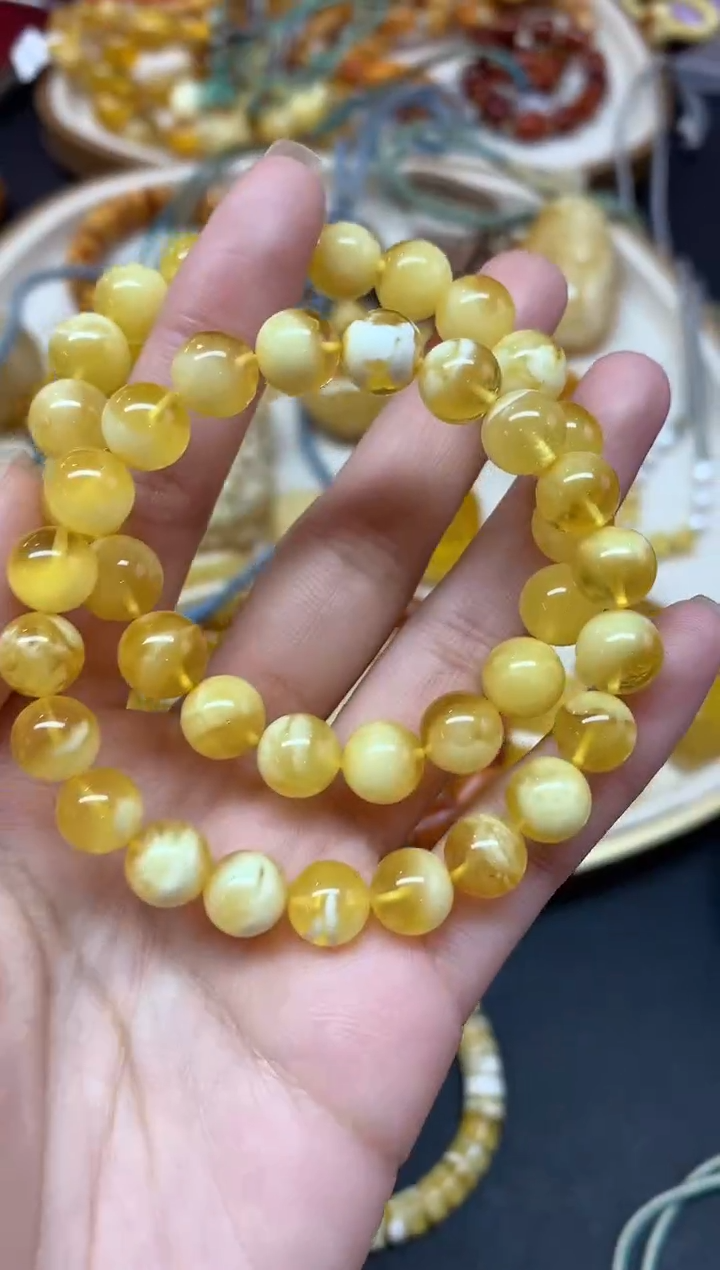 【闪购商品】蜜蜡裸石未镶嵌手串多样性发其一A125|599
