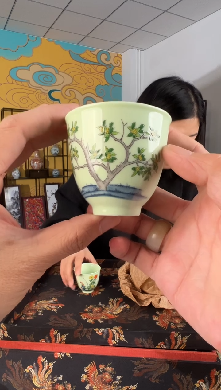 摆件瓷景德镇瓷器杯子