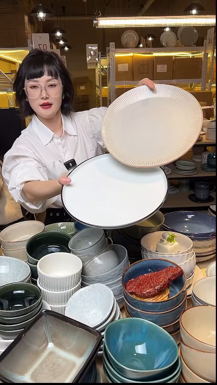 瓷139外贸尾货窑变釉下彩默认微瑕