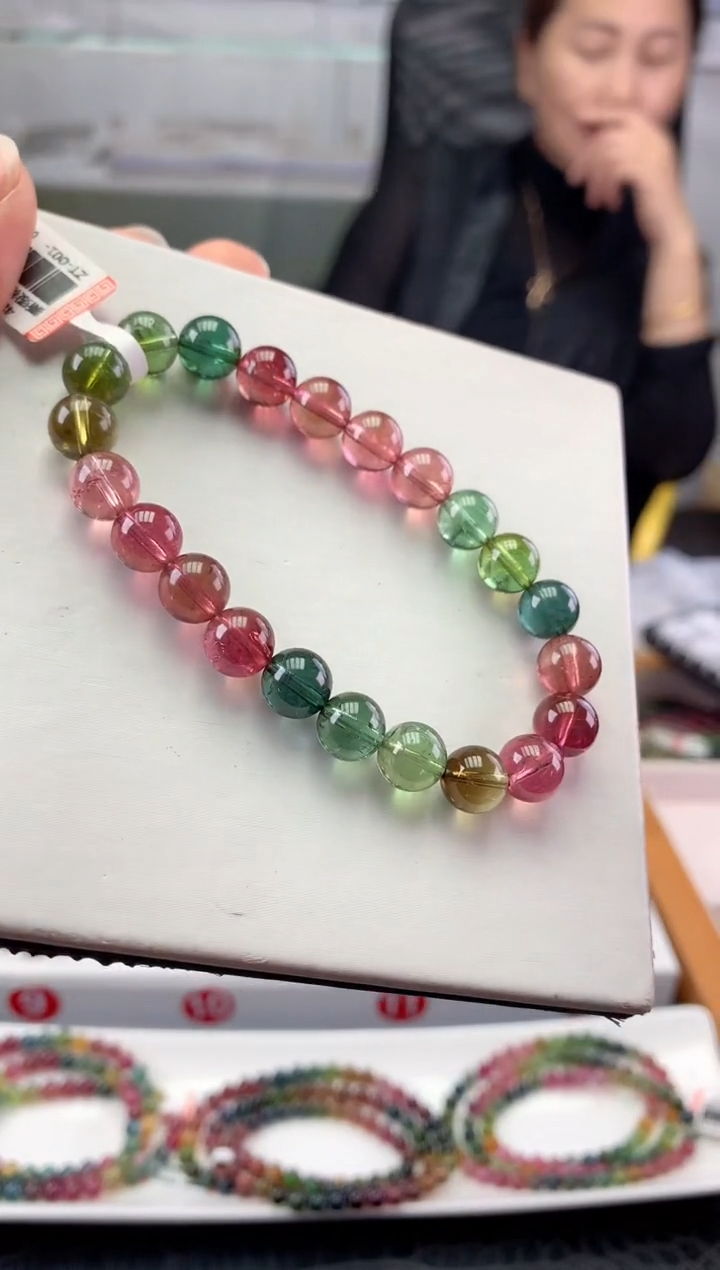 未镶嵌手串碧玺多样性发一条
