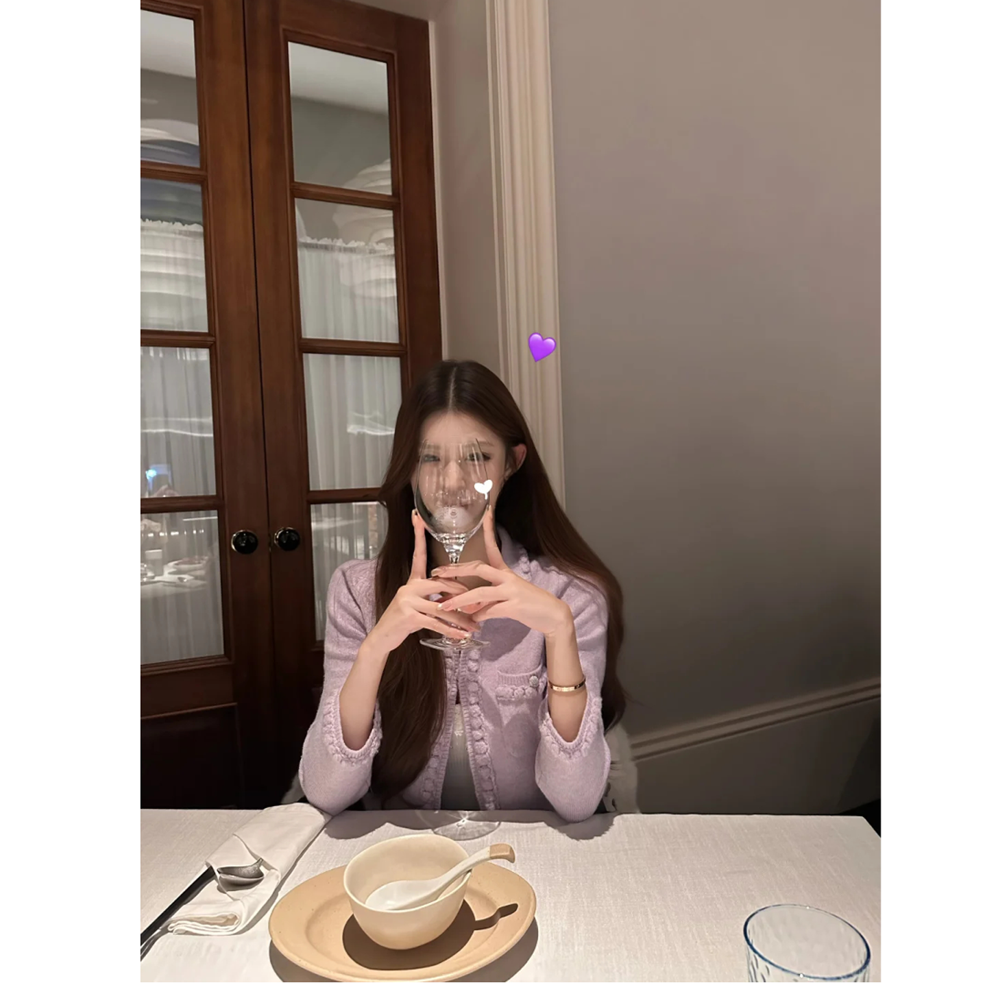 小香风手工织带娃娃脸针织外套千金风秋季毛衣女配显瘦牛仔裤套装