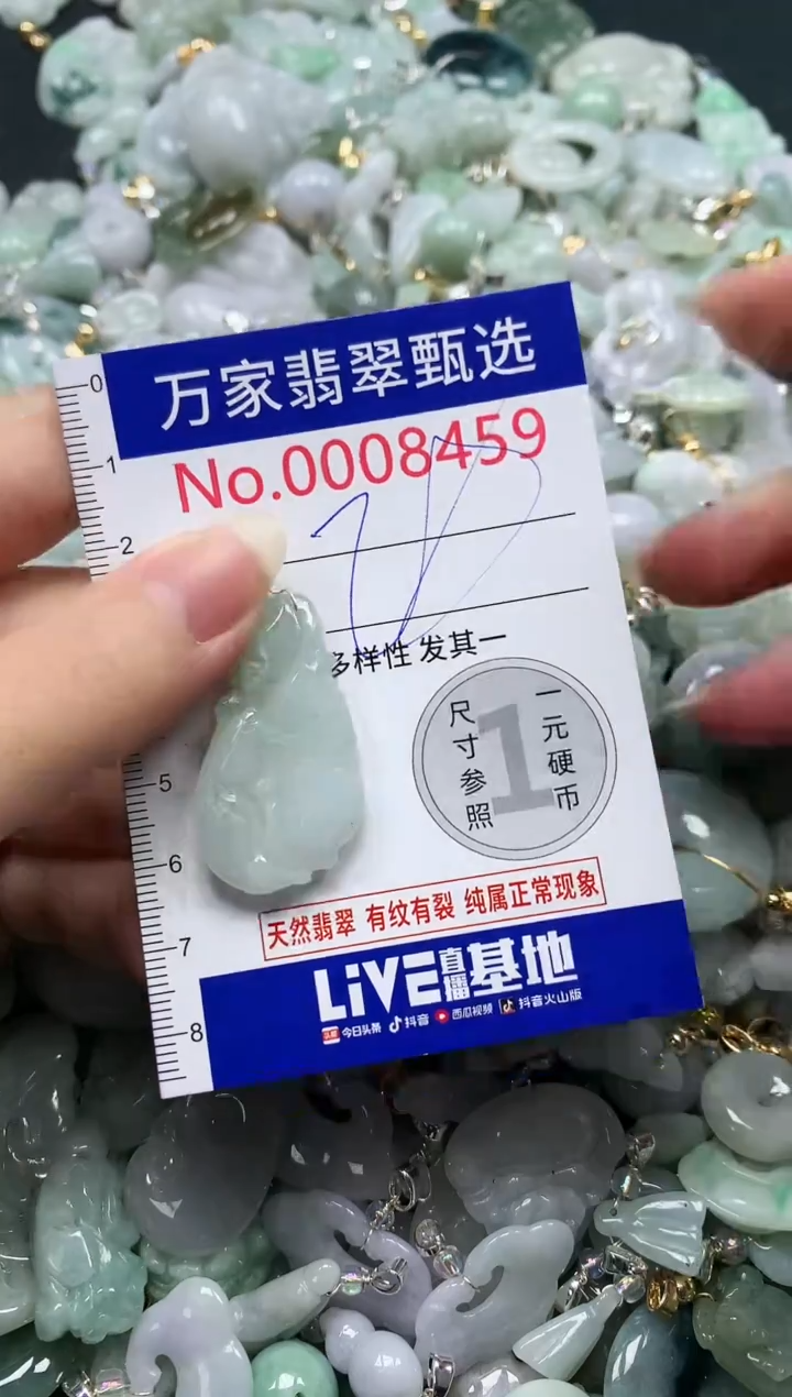 吊坠(不含链)未镶嵌翡翠8459