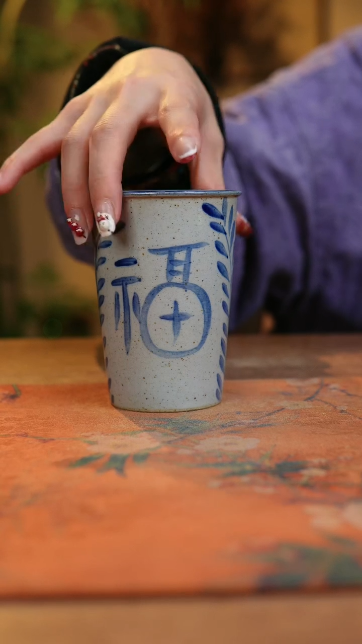 【闪购商品】瓷片1351景德镇手工手绘釉下彩高温瓷