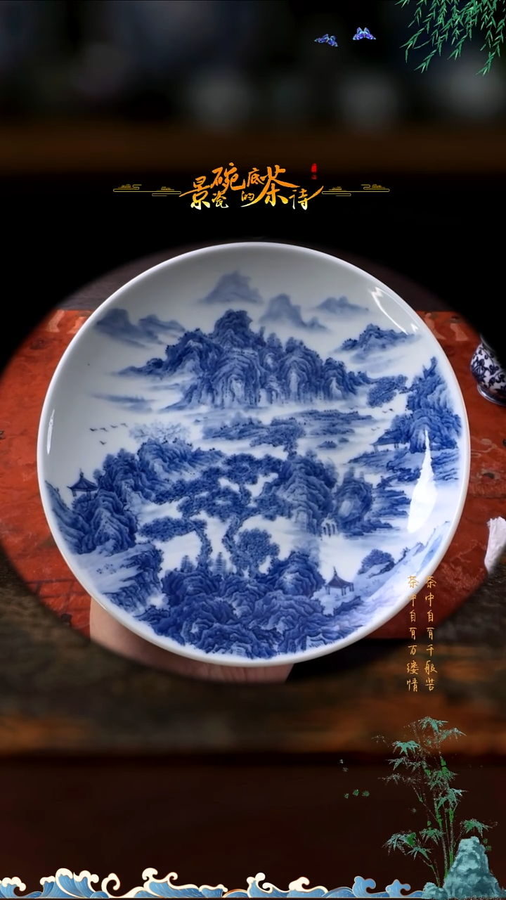 【闪购商品】青花山水新品尝鲜价壶承青花山水16cm