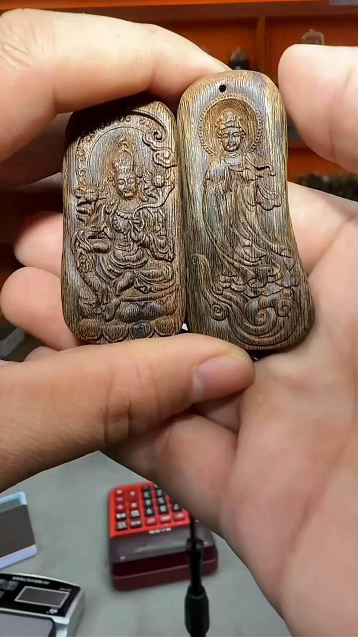 沉香吊坠175号发一对32g多样性发一