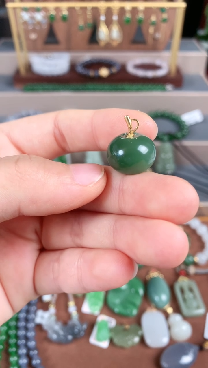 吊坠(不含链)银S925镶嵌和田玉2