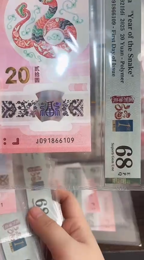 【闪购商品】塑料蛇钞单张PMG号码091866109