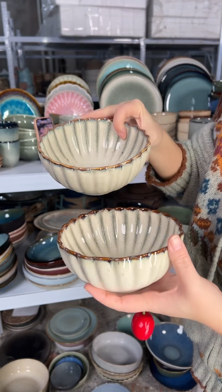 陶瓷外贸尾货瑕疵满20包邮重瑕特价孤品清仓X2米饭碗