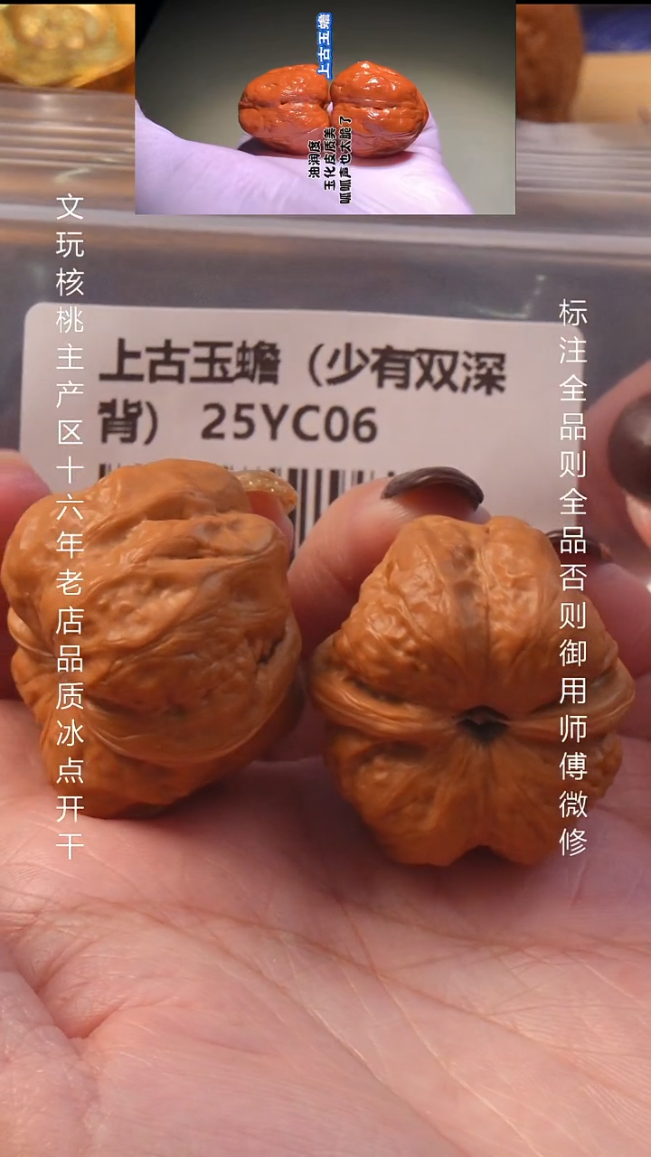 把件文玩核桃36.5上古玉蝉 8号