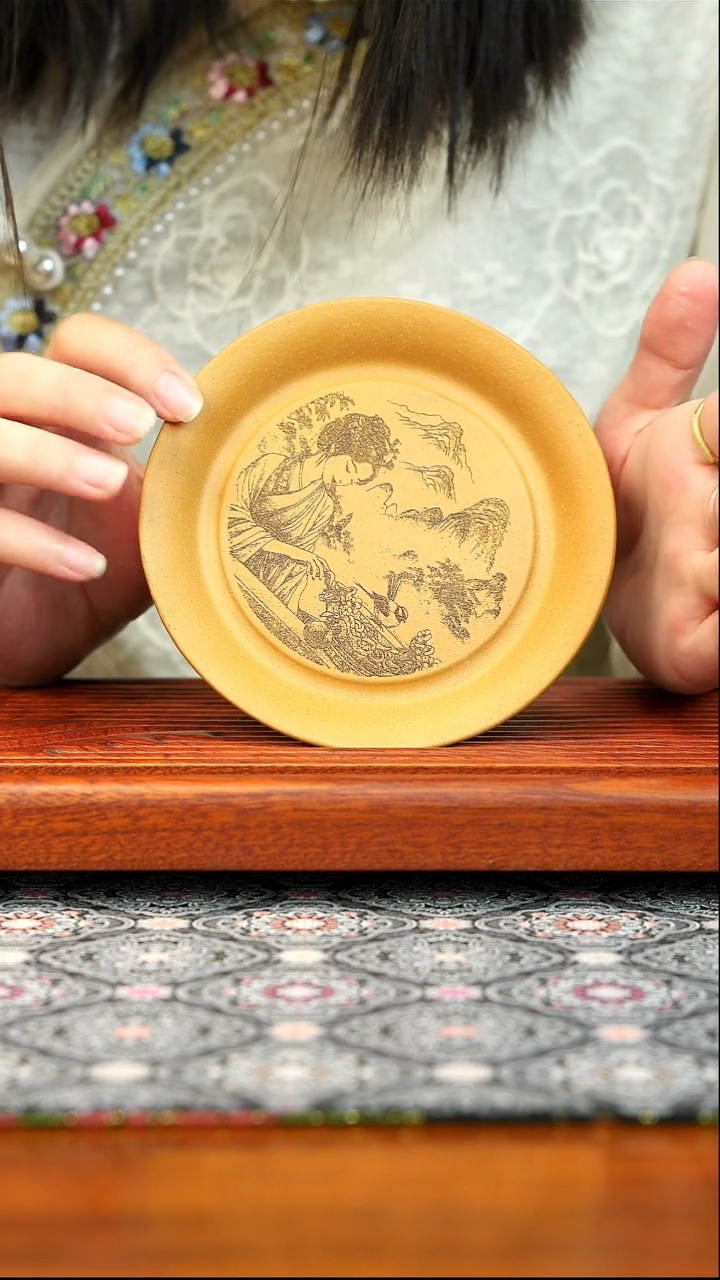 紫砂茶宠江山美人 壶承 