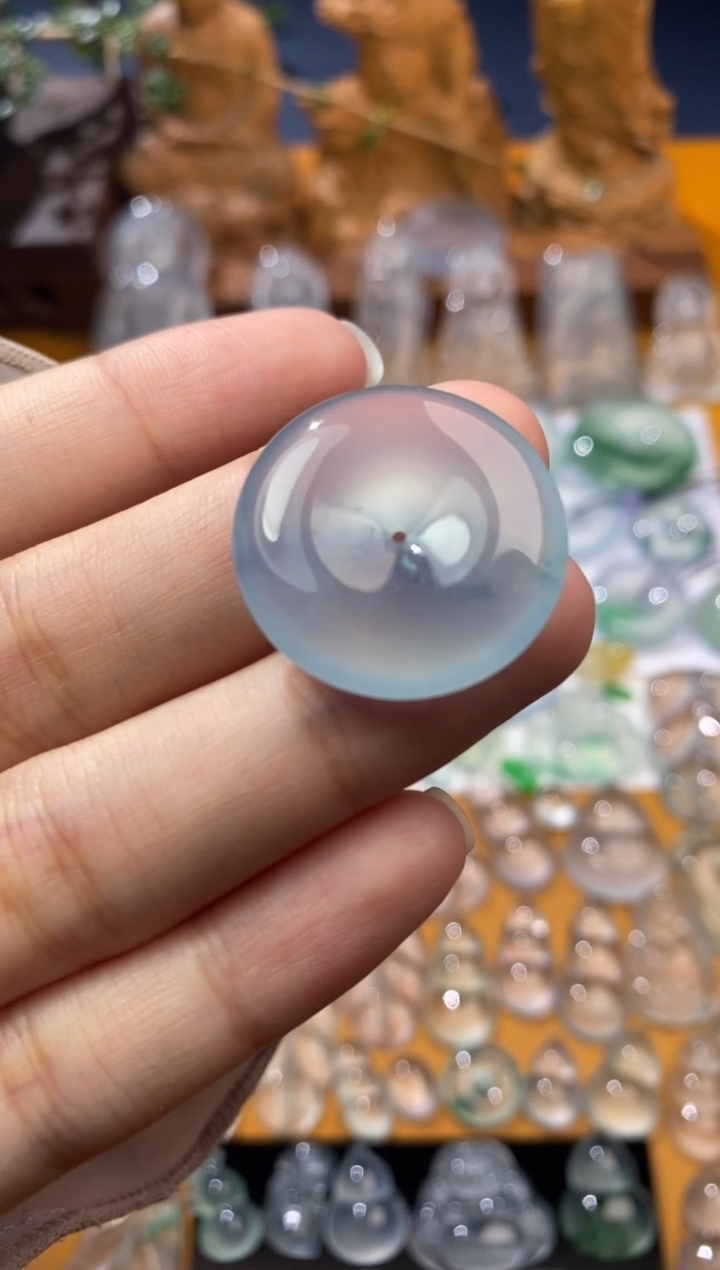 【闪购商品】定制翡翠未镶嵌平安扣24.6*5.5