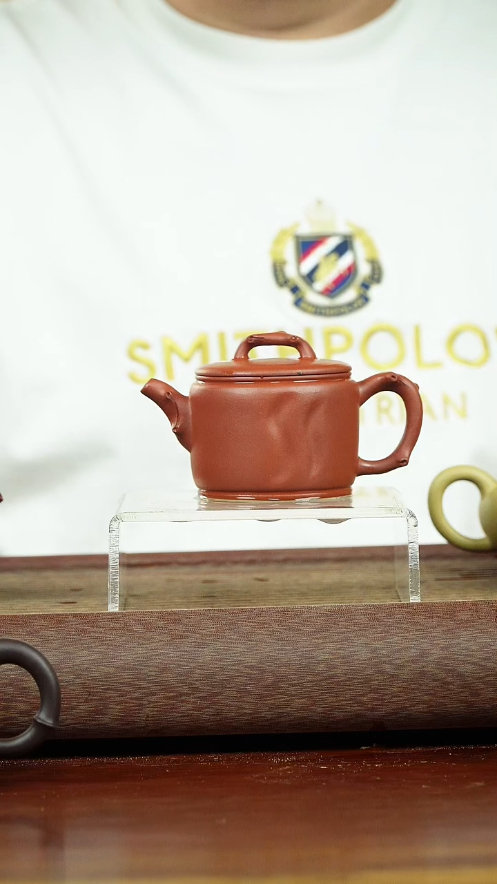 茶壶紫砂繁**外汉瓦 朱泥 李娟制