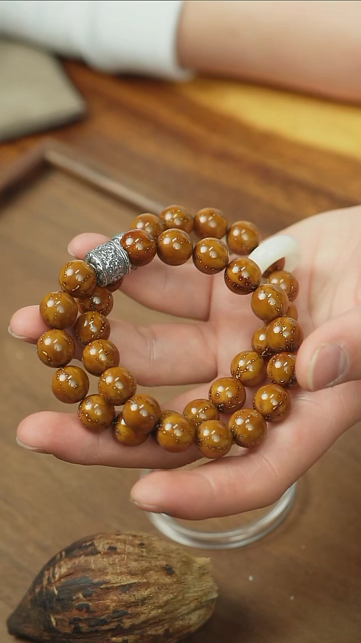 【闪购商品】紫金鼠手串咖皮正圆光珠12手持diy+配饰