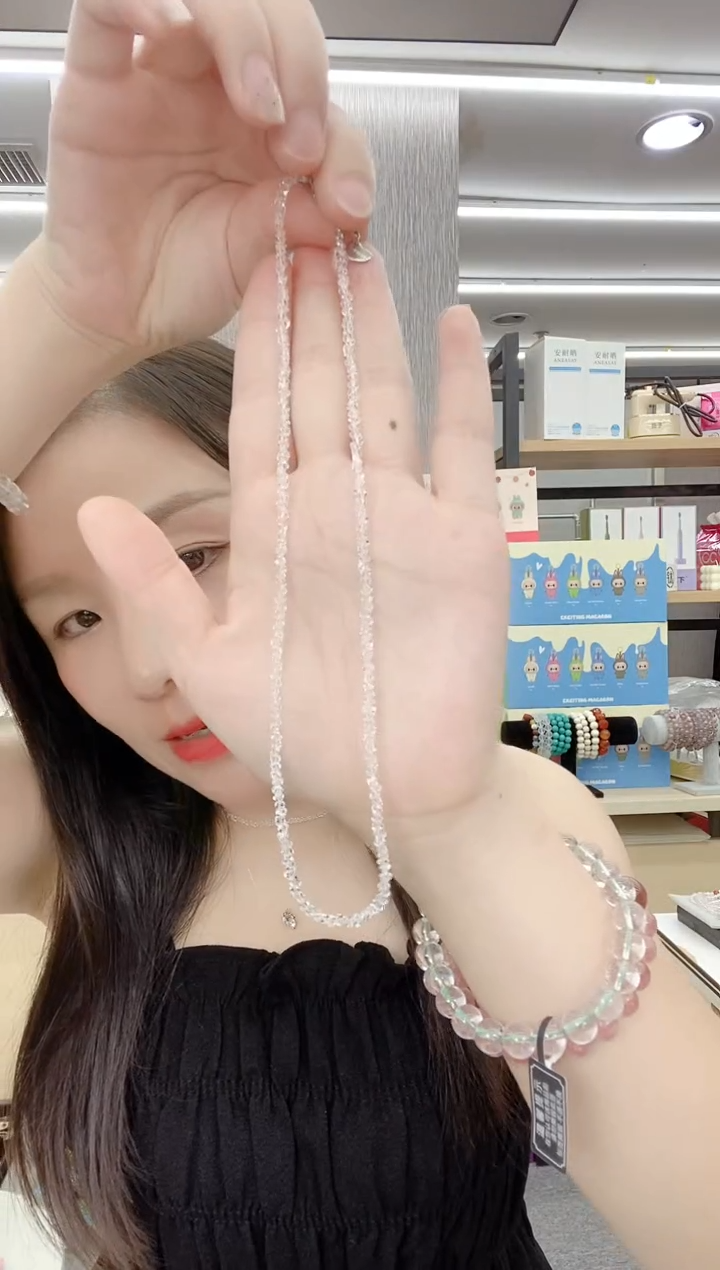 锆石合金锆石纯铜9145白尖晶项链